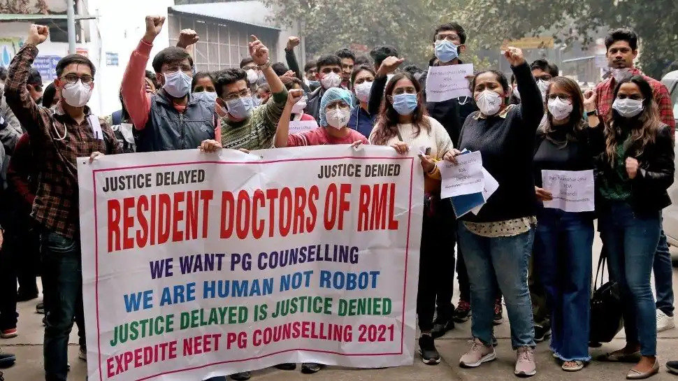 Resident doctors resume strike over delay in NEET-PG counselling