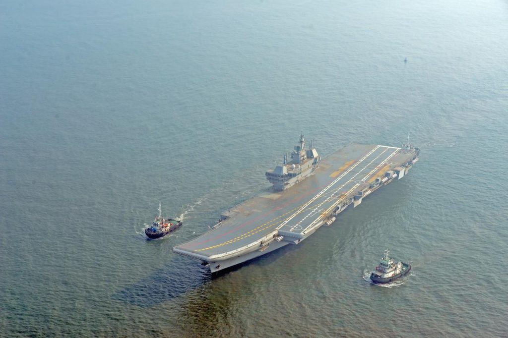 Aircraft carrier ‘Vikrant’ sets out for next sea trials