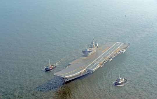 Aircraft carrier ‘Vikrant’ sets out for next sea trials