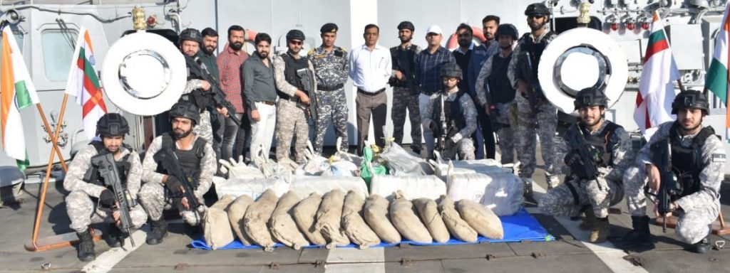 Indian Navy, NCB seize narcotics worth Rs 2000 cr. in high seas