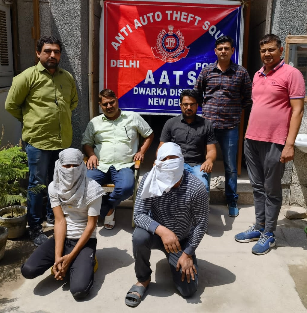 Two vehicle-thieves nabbed from near Najafgarh