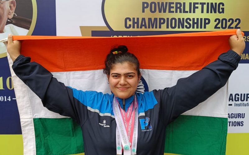 Delhi girl Megha wins 4 Silver Medals in Asian Equipped Powerlifting C’ship