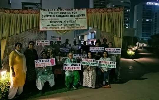 Gurugram’s Chintels Paradiso residents begin Protest 2.0