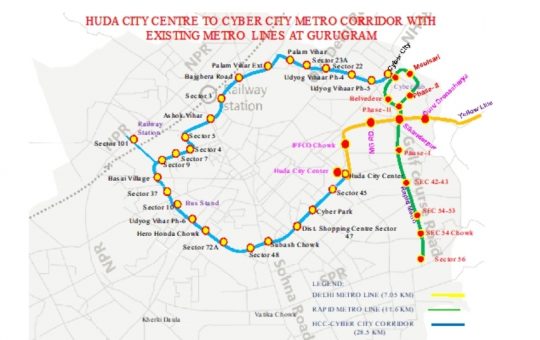 Finally Old Gurgaonites will have Metro connectivity by 2027